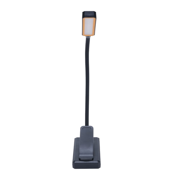 Riousery Clip On Reading Light USB Rechargeable Book Light Miniature Long Battery Life Clamp Lamp for Work Study Flexible Gooseneck Dimmable Desk Light Black
