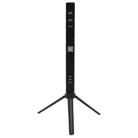 Riousery Colorful RGB Rhythm Light 32 LED App Bluetooth Control Voice Activated Ambient Audio Spectrum Bar Lamp with Desktop Base and Tripod Stand Rechargeable D10