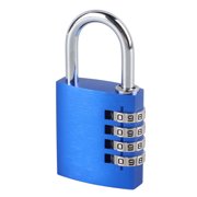 Riousery Combination Lock Blue High Security Easy Use Versatile Sturdy 4 Digit Padlock for School Gym Locker Outdoor Gate Fence Toolbox Case 10 inches / 25.4 cm Heavy Duty Lock