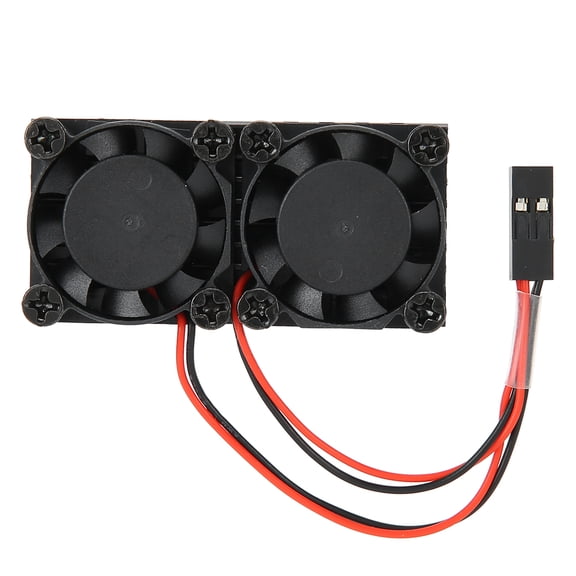 Riousery Cooling Fan for Raspberry pi 4B Board Dual Heatsink Module Thermal Glue 1200MHz 5V