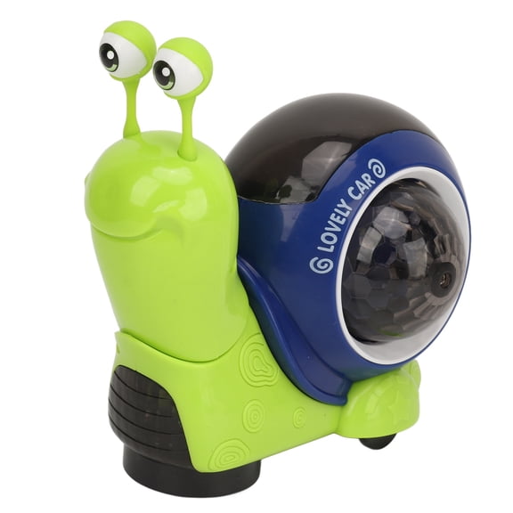 Riousery Crawling Snail Baby Toy, Musical Light-Up Tummy Time Interactive Walking Toy for Infants & Toddlers, Green