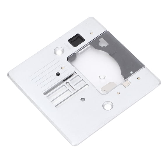 Riousery Curved Stitch Needle Plate Sewing Machine Replacement Part with Cover for Juki HZL 353 355 357 358 359 8032MC 8206 VS 380AT Durable Carbon Steel Accessory