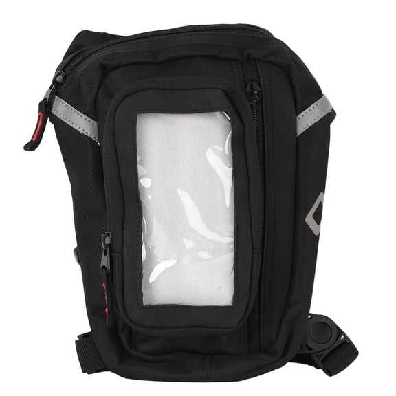 Riousery Cycling Drop Leg Bag Waterproof Waist Pack Thigh Pouch Detachable Touch Screen Phone Pocket for Motorcycle Bike Riding Travel Camping (10.24 inches / 26 cm)