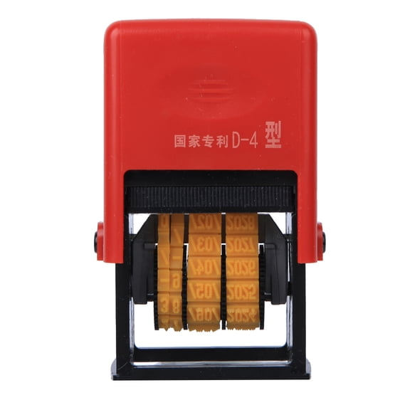 Riousery D-4 Type Date Coding Machine, Food Plastic Bag Label Adjustable Date Printing Machine (11 x 15 x 9 cm / 4.33 x 5.91 x 3.54 inches)