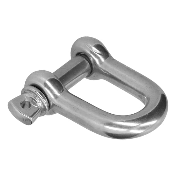 Riousery D Ring Anchor Shackle 304 Stainless Steel Screw Pin Chain Connector Marine Land Lifting Tool 20Pcs M4