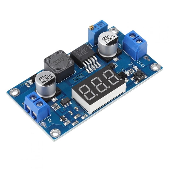 Riousery DC DC 4.5V 32V to 5-55V Adjustable Boost Converter Module With Voltmeter Display