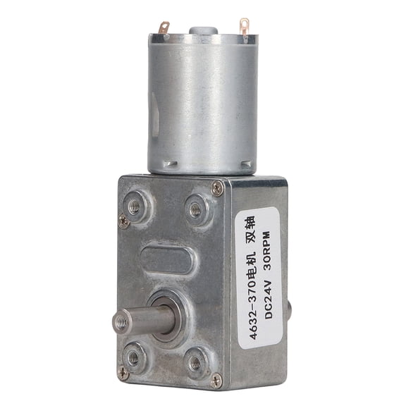 Riousery DC Gear Motor, High Torque 24V DC Motor 30RPM Worm Reduction Motor for Automatic Door Opener & Window Actuator, Heavy Duty Electric Motor (13.00 x 9.00 x 3.00 inches / 33.0 x 22.9 x 7.6 cm)