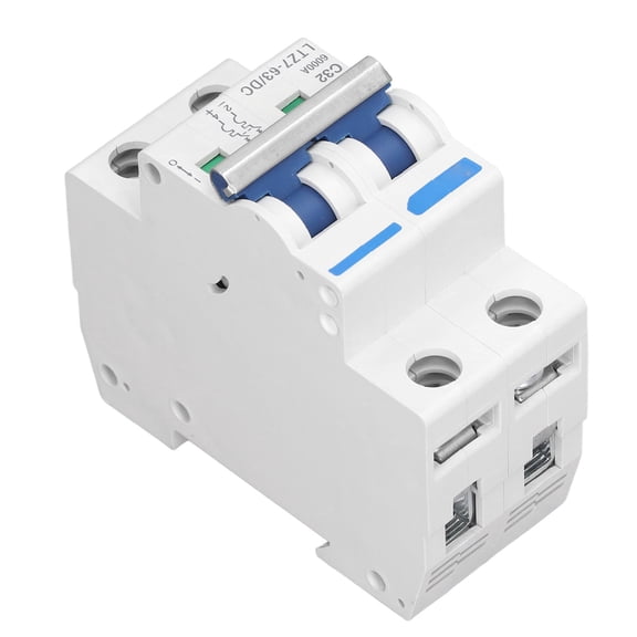 Riousery DC Miniature Circuit Breaker 2 Pole 1000V 32A DIN Rail Mount PV System Isolator Disconnect Switch, 3.94 inches / 10 cm[cite: 1]