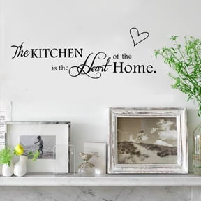 Riousery DIY PVC Wall Sticker English Word Pattern The Kitchen Home Self Adhesive Decorative Wallpaper for Home Decoration Wall Decals 5.1x23.6 inches / 13x60 cm 7 Pieces Set