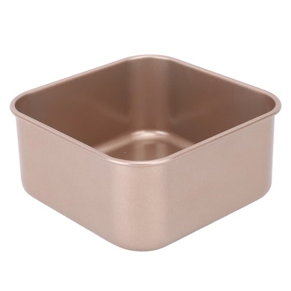 Riousery Deep Square Carbon Steel Baking Pan XL Stackable Nonstick Cookie Sheet for Cake, Bread & Barbecue, Premium Gold Thickened Bakeware Tray, 11.02 x 11.02 x 3.15 inches / 28 x 28 x 8 cm
