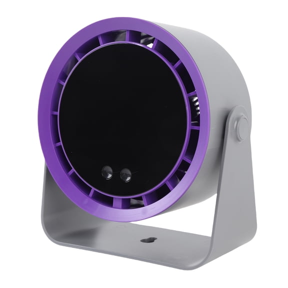 Riousery Desk Turbo Fan 2400mAh Rechargeable 100 Speeds Portable Air Circulator Fan Digital Display Wall Mounted Table Fans for Home Office Travel Midnight Black 7.5 inches / 19 cm