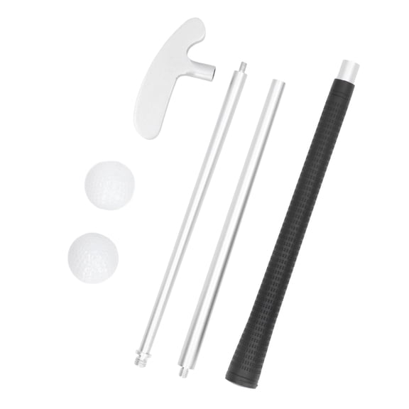 Riousery Detachable 3-Section Golf Putter Club Silver Aluminum Alloy Right-Handed 2-Way Training Tool with 2 Practice Balls 31 in / 78.7 cm Length Beginners Men Women