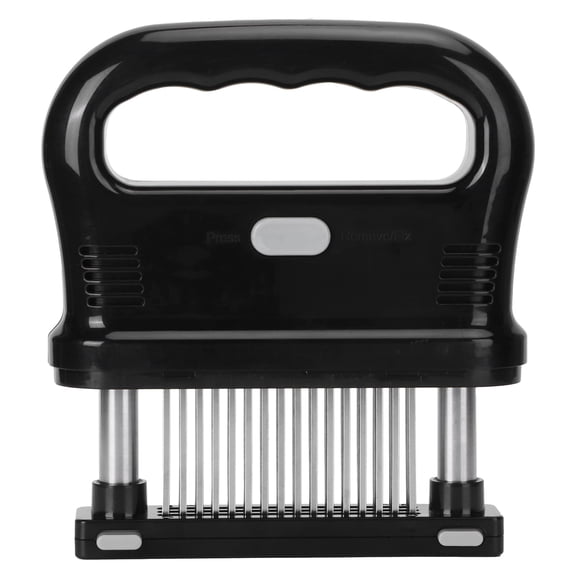 Riousery Detachable Meat Tenderizer Tool with 48 Stainless Steel Needles, Heavy Duty Meat Hammer for Chicken, Pork, Steak, Beef, Easy to Clean Kitchen Cooking Utensil, Black