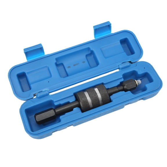 Riousery Diesel Injector Puller Rail Fuel Injector Remover Slide Hammer Extractor For M8 M12 M14 Thread Adaptors Carbon Steel Tool Kit For Auto Mechanic Repairs