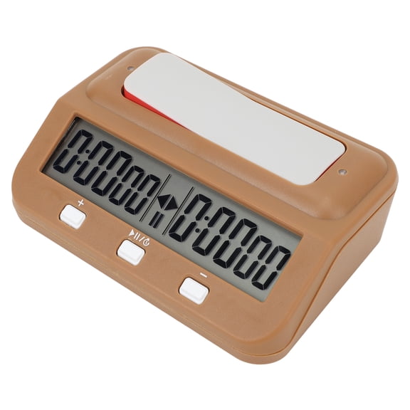 Riousery Digital Chess Clock Portable Timer Professional Timing for Chess Match Go Game Tan