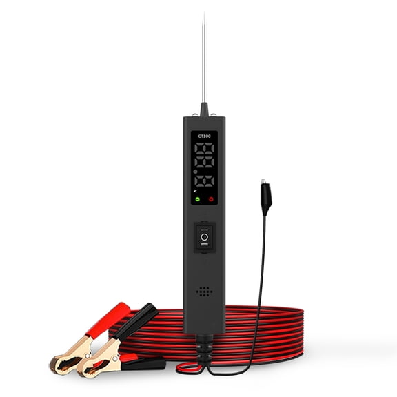 Riousery Digital Display Car Circuit Tester 0-80V Automotive Power Circuit Diagnosis Voltmeter Component Activation Continuity Ground Short Circuit Test Machine (6.1 inches / 15.5 cm)