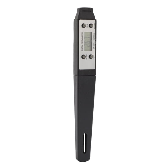 Riousery Digital Food Thermometer High Accuracy Electronic Pocket Probe for Kitchen Cooking Baking Milk Coffee Black
