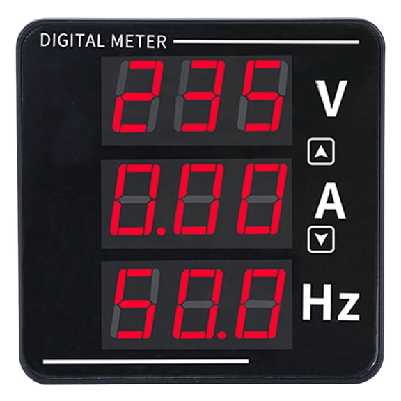 Riousery Digital Multimeter LED Display AC Voltage Current Frequency Tester 50-500V 0-120A 10-99.9HZ for Accurate Measurement of Electrical Systems in Home and Industrial Applications