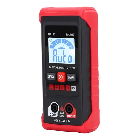 Riousery Digital Multimeter Voltage Resistance Measuring Electrical Tester True RMS AC DC VOM High Precision Tool (HT123) 5.91 inches / 15.0 cm Portable Size