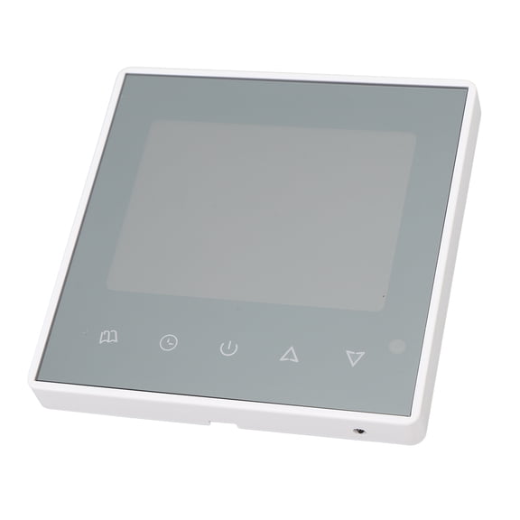 Riousery Digital Smart Home Thermostat with Large LCD Touch Screen 16A Memory Function 5 to 45 Degrees Centigrade Electric Heating Temperature Controller 220V for Precise Room Heating Control