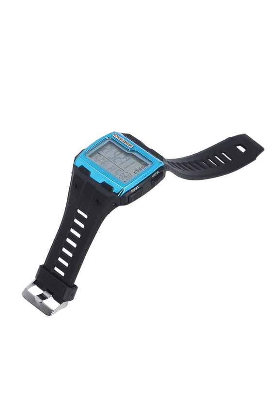 Digital Sport Watch Large Display LED Alarm Clock Shockproof 12/24 Hour System 50 Meter Waterproof Multifunction Outdoor Watch for Men Blue 10 inches / 25.4 cm