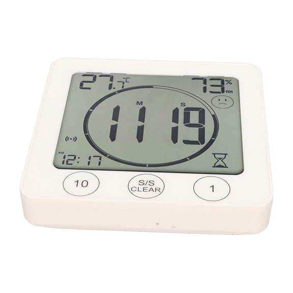 Riousery Digital Thermometer Hygrometer Accurate Sensitive Backlight LCD Display Temp Humidity Meter for Indoor White (14F to 122F / -10 to +50)