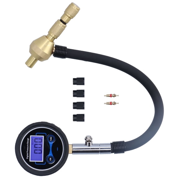 Riousery Digital Tire Pressure Gauge 0-200 PSI High Precision LCD Display Heavy Duty Air Pressure Tester and Deflator Tool for Cars Trucks Motorcycles, 2.2 inches / 5.7 cm Diameter
