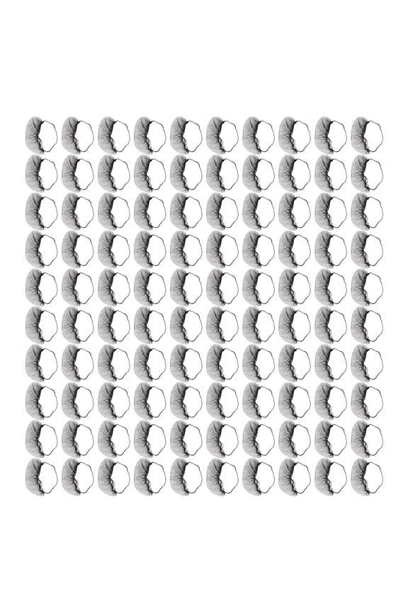 Disposable Beard Guards 100pcs Premium Elastic Nylon Beard Covers Latex Free Breathable Mesh Beard Protector Nets for Food Service Lab & Healthcare, 21x16 inches / 53.3x40.6 cm, Black