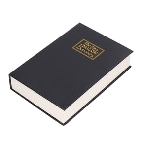 Riousery Diversion Book Safe Secret Metal Lock Box with 2 Keys, 8.66 inches / 22 cm, Model A