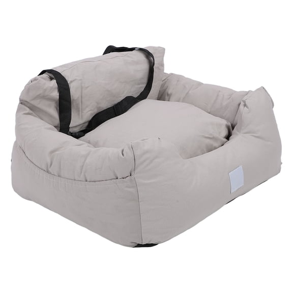 Riousery Dog Car Seat Removable Washable Portable Antislip Pet Car Bed Booster Seat for Small Medium Dogs Cats, 17.72 inches / 45 cm, Safety Leash Included