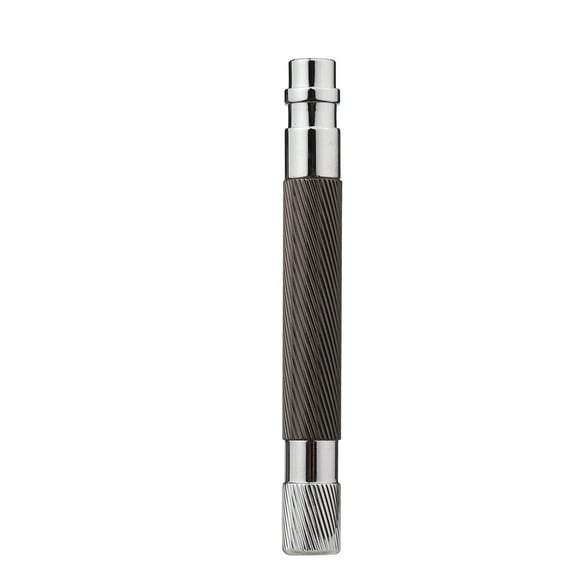 Riousery Double Edge Razor Replacement Handle Grip Premium Solid Stainless Steel Anti-Slip Manual Mustache Shaving Tool Accessories for Universal Shaving Razor Heads, Rose Gold, 3.9 inches / 10.0 cm
