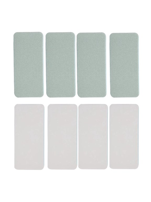 Double-Sided Jewelry Polishing Block, Professional Surface Sanding Plate Craft Tool for Watch Ring and Precious Metals Cleaning, 3.5x1.6x0.5 inches / 9x4x1.25 cm Green and White, 8 Count
