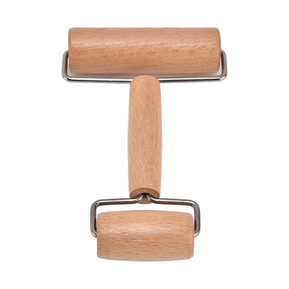 Riousery Dough Roller Covering Technology Exterior Polishing Comfortable Grip Wood Material Pizza Roller Tool for Baking