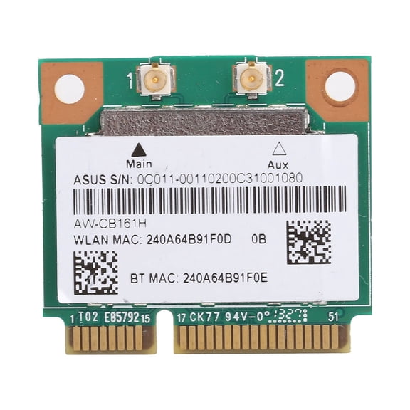 Riousery Dual-Band Mini PCIe WiFi Module Card RTL8821AE 433Mbps 802.11a/b/g/n/ac Bluetooth 4.0 Network Adapter for Laptops, Compact High-Speed Internet Connectivity (8 inches / 20.3 cm)
