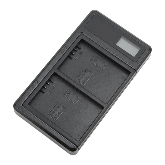 Riousery Dual Battery Charger Smart LCD Display USB Charger for LP E5 Camera Battery Accessories (4.72 inches / 12 cm Length)