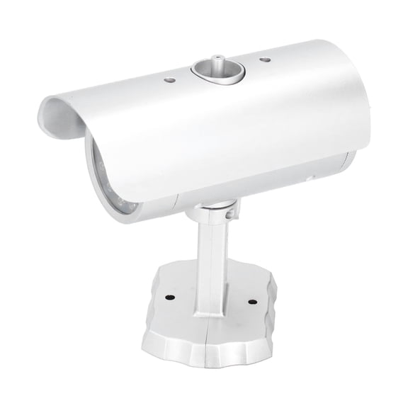 Riousery Dummy Security Camera Fake Surveillance System with Flashing LED Light, Wall Mount Simulation Camera for Home and Business Security, Black (5.5 x 5.7 x 2.5 inches / 14 x 14.5 x 6.3 cm)