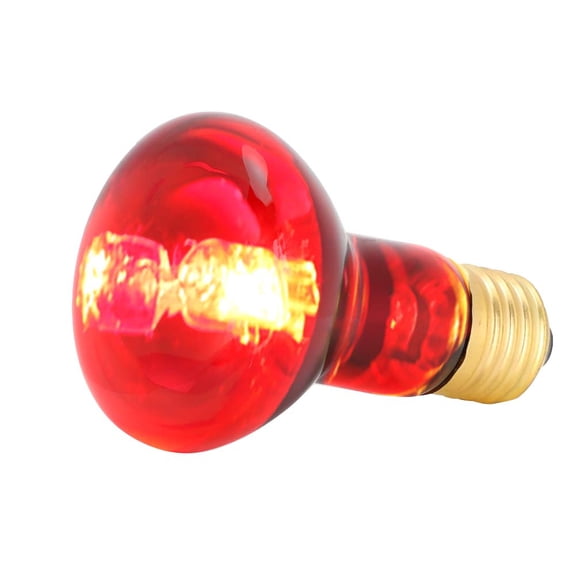 Riousery E27 R63 Infrared Reptile Light Bulb 40W Animal Pet Heating Lamp for Tortoises Lizards Snakes (4.33 inches / 11 cm)