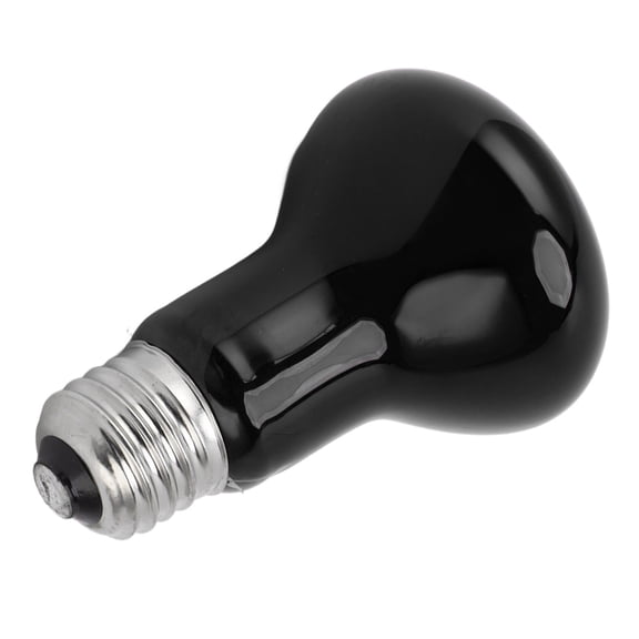 Riousery E27 Reptile Heat Lamp Bulb 50W Multifunctional Basking Spot Light for Snake Lizard Black