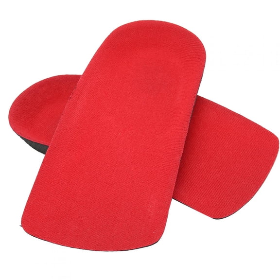 Riousery EVA Anti-Slip Shock Absorption Arch Support Shoe Insoles, Orthopedic Foot Inserts, Black/Red, Size S