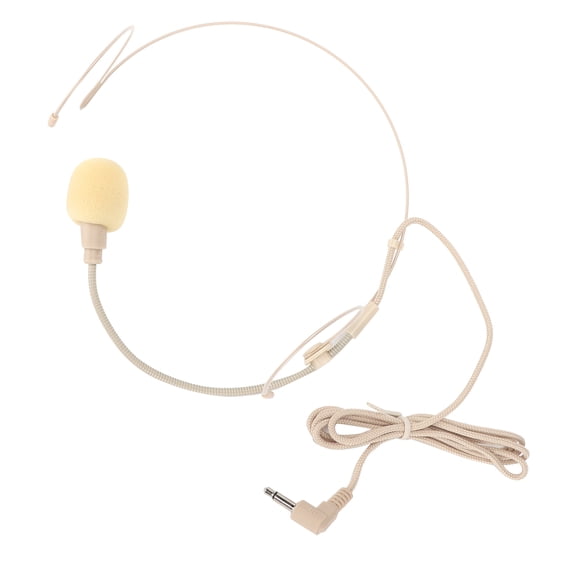 Riousery EY528 Head-Mounted Microphone Single Ear Heavy Bass Headset with Screw Lock Waterproof Condenser Mic Unidirectional Directivity (Approx. 0.8 oz / 23 g, 6.69 inches / 17 cm)