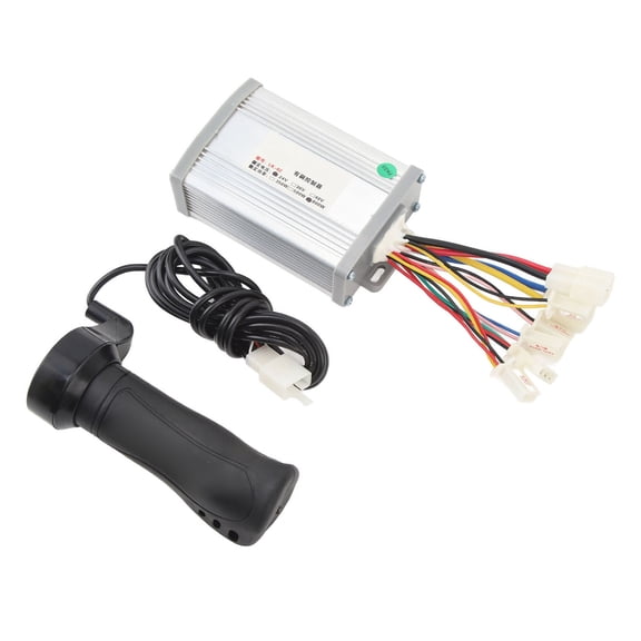 Riousery Electric Bike Brushed Motor Controller Kit Brush Motor Speed Controller with Twist Grip Set 24V 800W