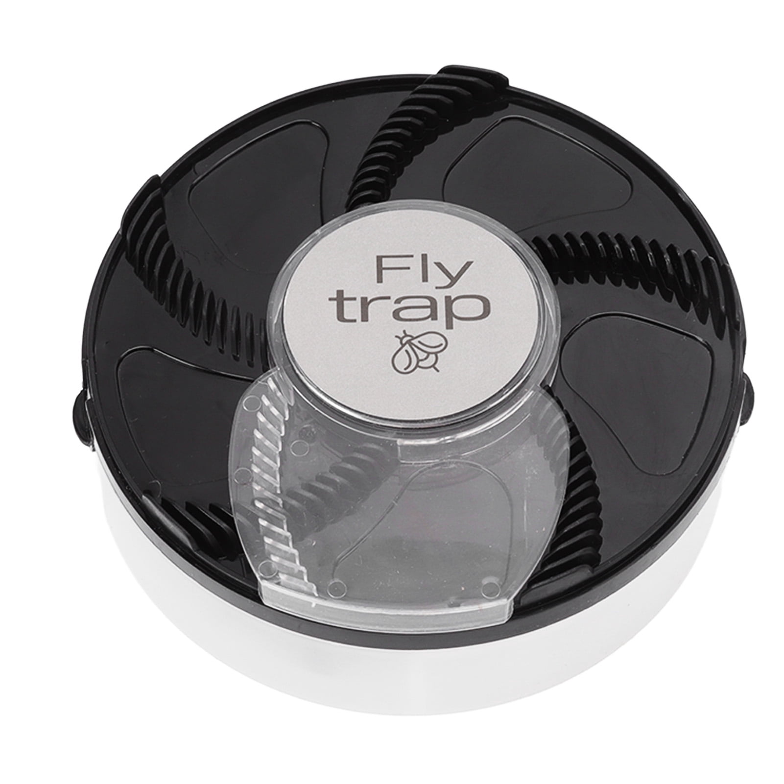 Riousery Electric Fly Trap Indoor Home Fly Catcher Automatic Rotating Mosquito Catcher Bug Zapper with Trapping Bait for Kitchen Bedroom Black 6.3 inches / 16.0 cm