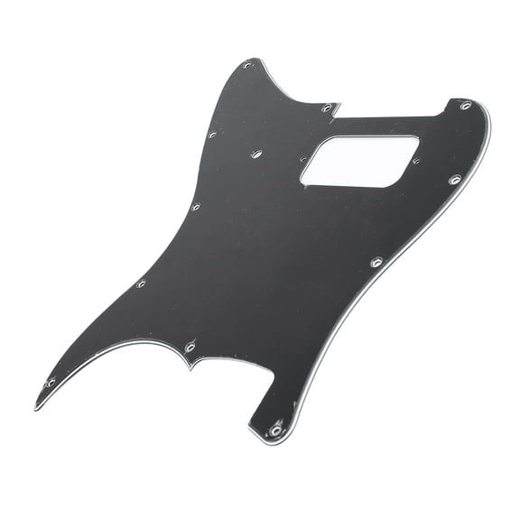 Riousery Electric Guitar Pickguard Pick Guard Plate PVC Instrument Accessory for Playing Performance Single Humbucker Mounting Hole Black 11.42 inches / 29.00 cm