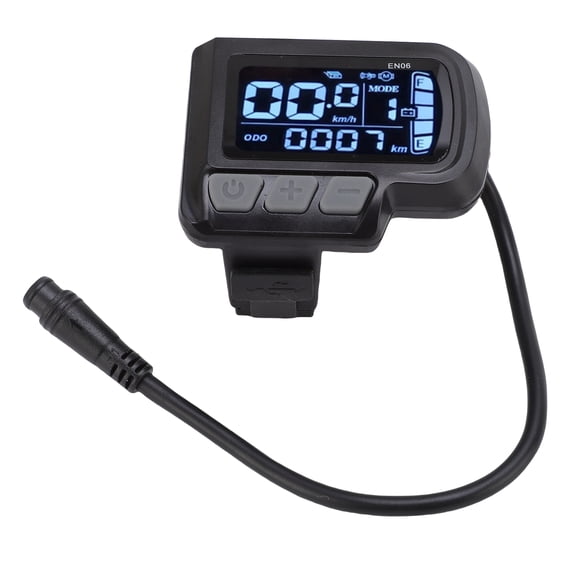 Riousery Electric LCD Display Meter EN06 Screen Control Panel with USB 6 Pin Waterproof Cable for Bike Scooter