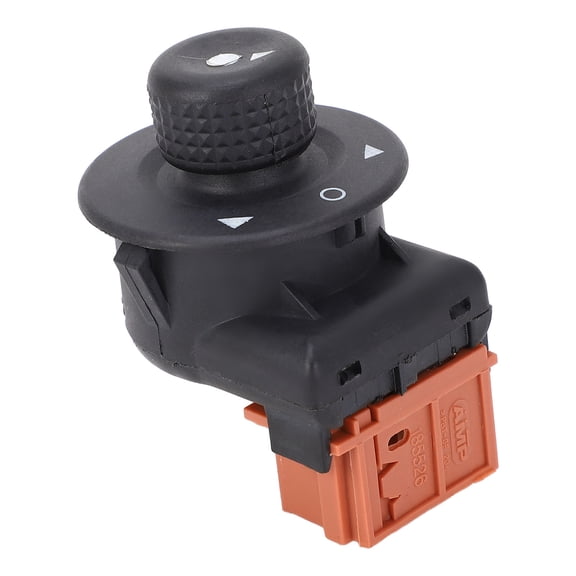 Riousery Electric Rearview Mirror Control Switch Knob 655424 Side Mirror Adjustment Switch Knob Replacement for Citroen Xsara Picasso Black 1 Piece