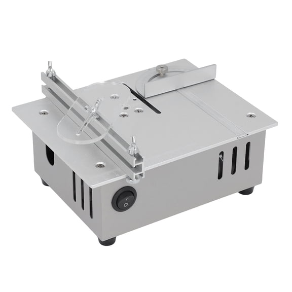 Riousery Electric Table Saw Adjustable Sawblade Height Multifunctional Set for Woodworking 96W US Plug