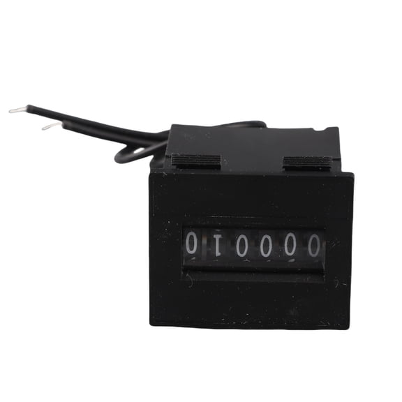 Riousery Electromagnetic Counter HX-06 6 Digits Electronic Pulse Counter Industrial Totalizer Digital Pulse Counter with No Return to Zero Function High Precision (24V)
