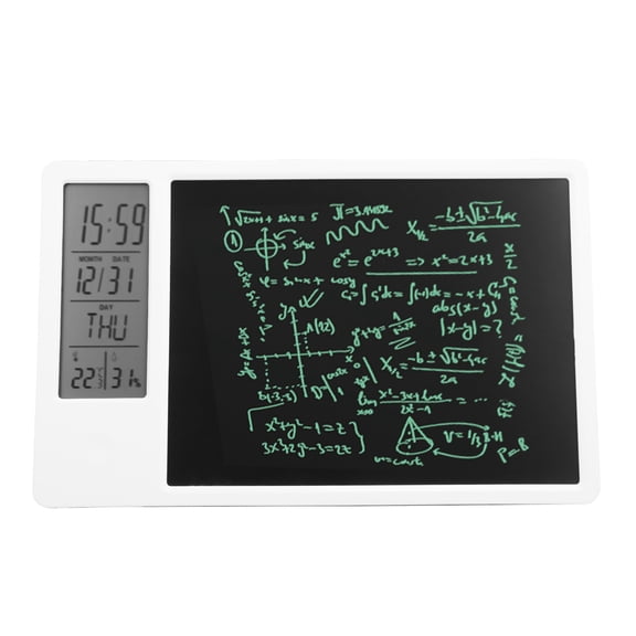 Riousery Electronic Calendar Writing Board Desktop Digital Display Handwriting Drawing Tablet (103x40mm Screen / 4.1x1.6 Inches, ZH-10)