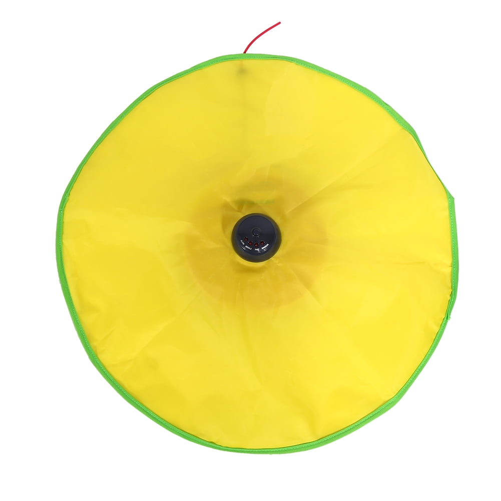 Riousery Electronic Meow Undercover Clawing Mouse Cat Interactive Toy Training Tool, 4 Speeds, Yellow, 10 inches / 25.4 cm