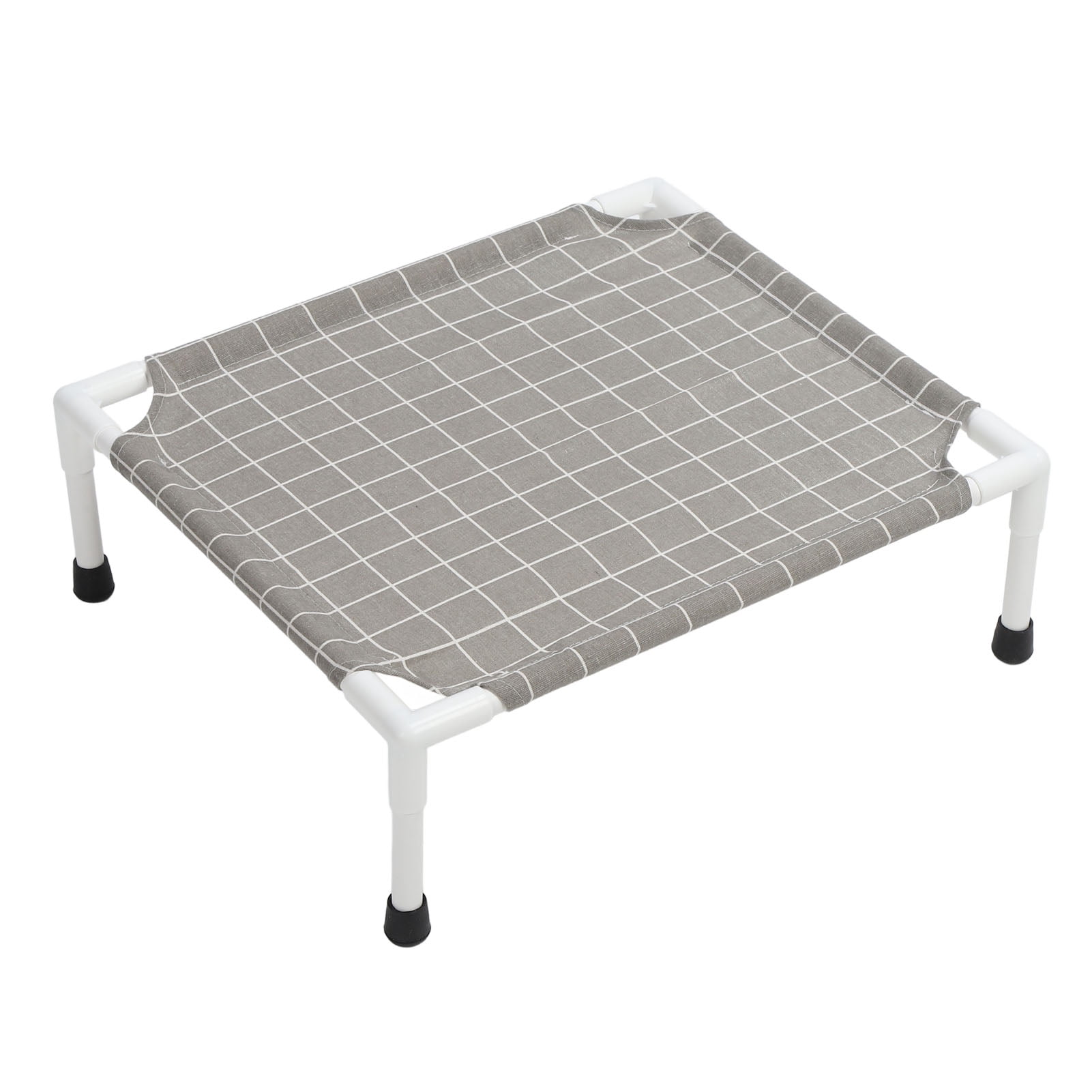 Riousery Elevated Dog Bed Sturdy Cooling Raised Pet Cot Detachable Washable Portable Cat Bed For Small Dogs All Seasons Square Pattern Furniture 20.47 Inches / 52 cm